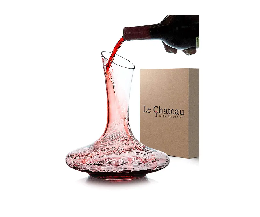 #7 Best Food Gifts for Women: Le Chateau Hand Blown Decanter