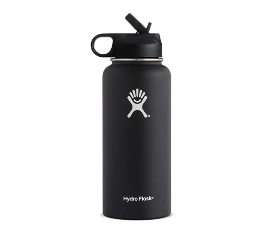 Vacuum Insulated Stainless Steel Sports Water Bottle Black