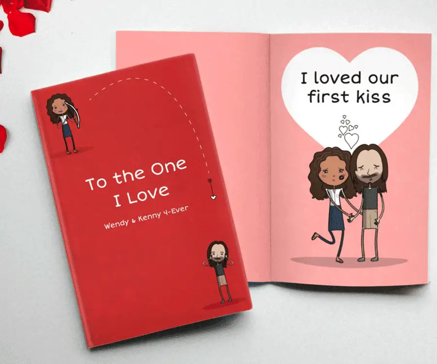 Personalized Valentines Day Love Book