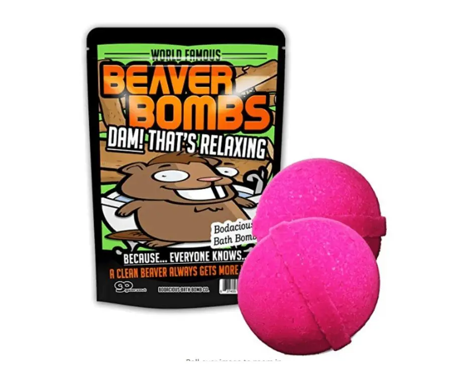 #5 best adult gag gift: Beaver Bath Bombs