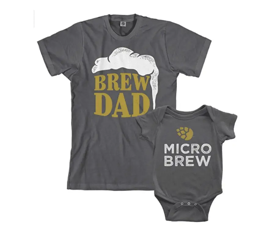 Brew Dad Matching T Shirt And Bodysuit