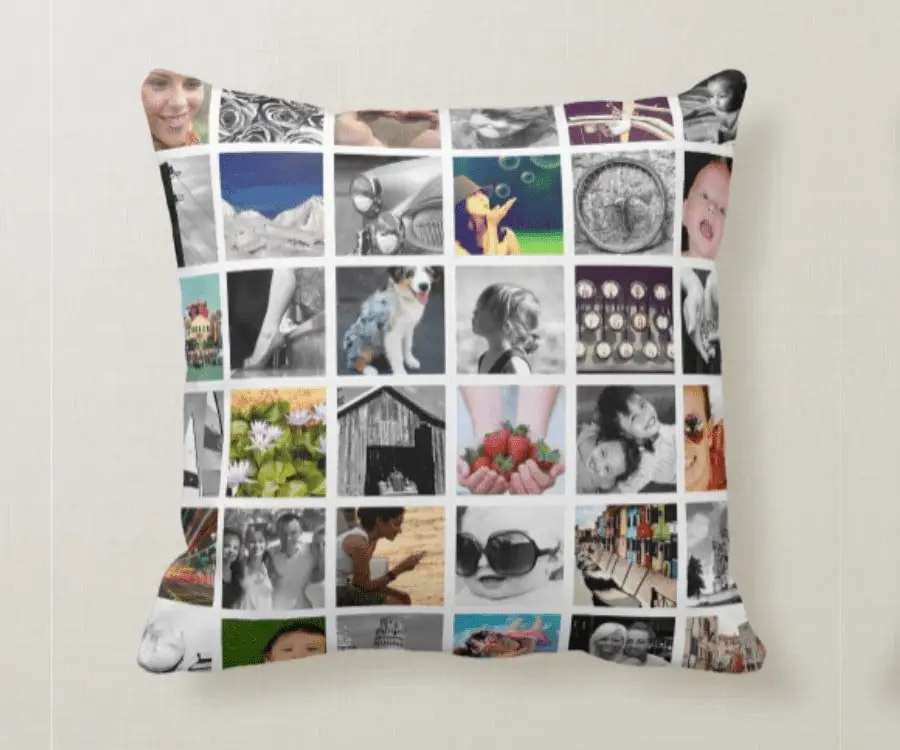 #3 best after surgery gifts: Photo Collage Throw Pillow