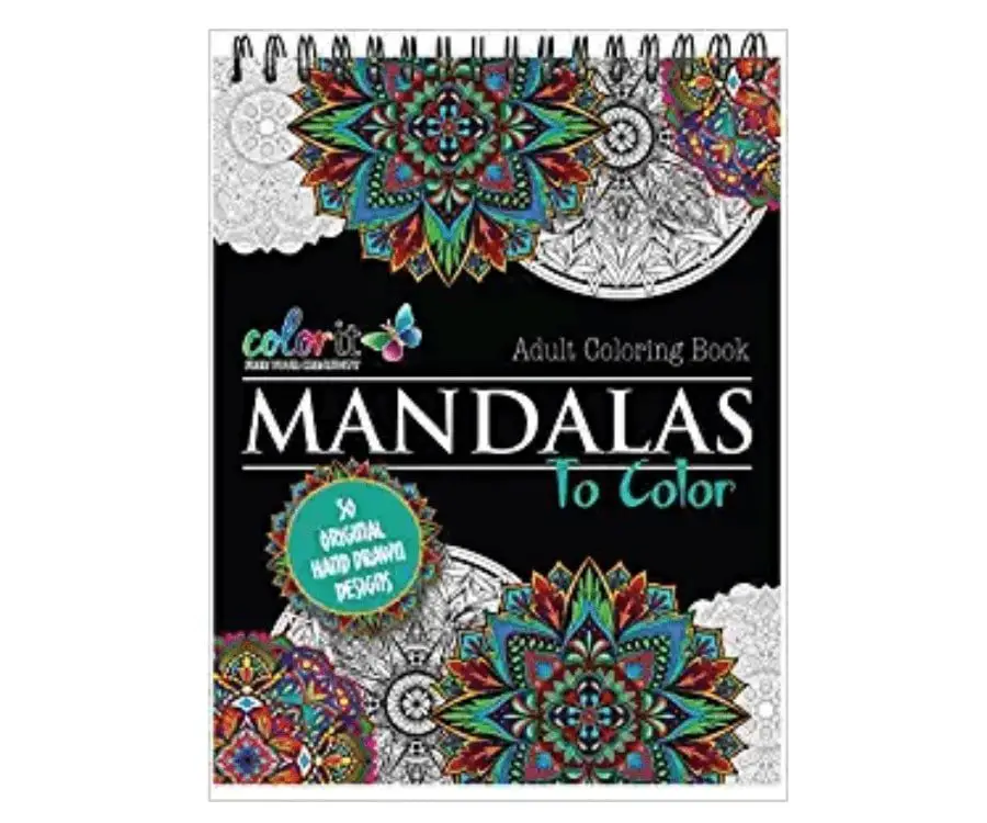 #16 best post surgery gifts: mandalas adult coloring book