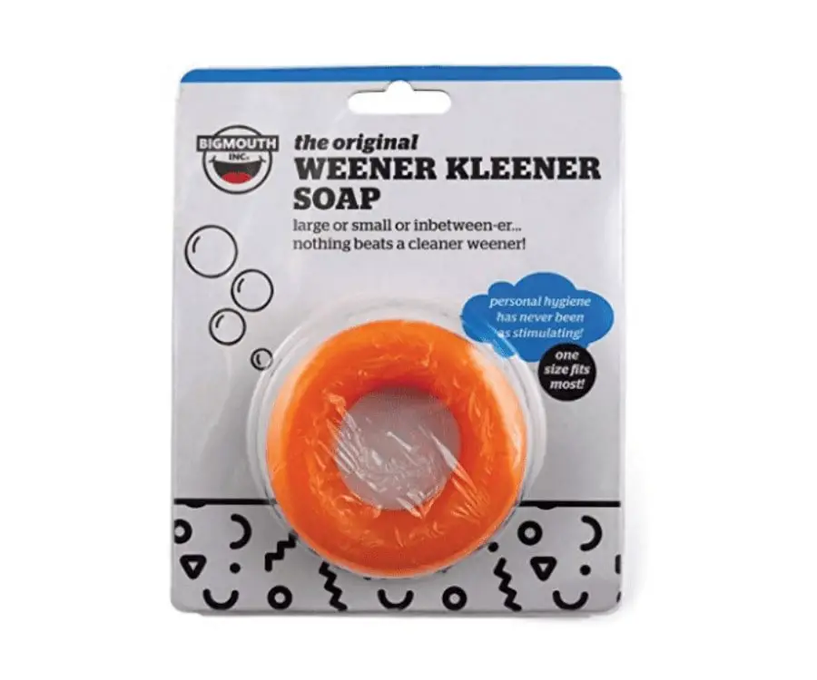 #1 best adult gag gift: The Weener Kleener Soap