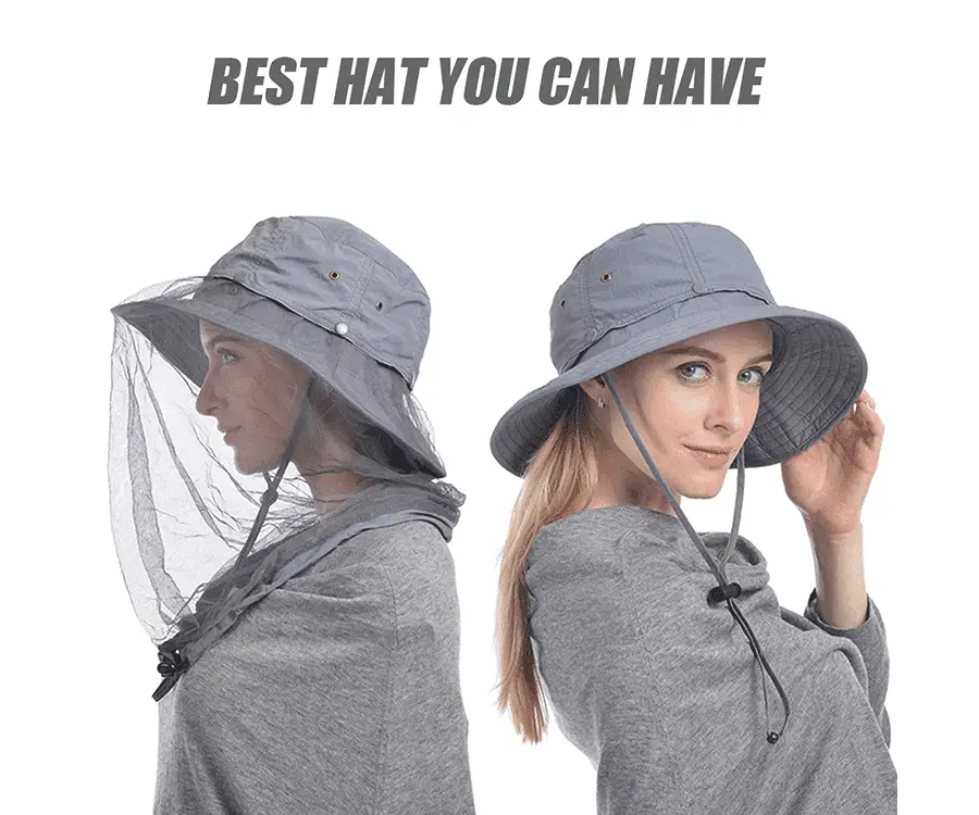 #17 very best gifts for hikers & backpackers: sun hat with hidden net