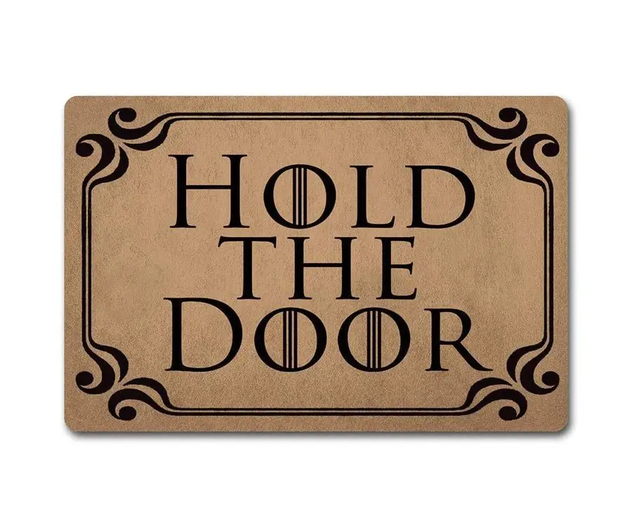 Hold The Door Mat