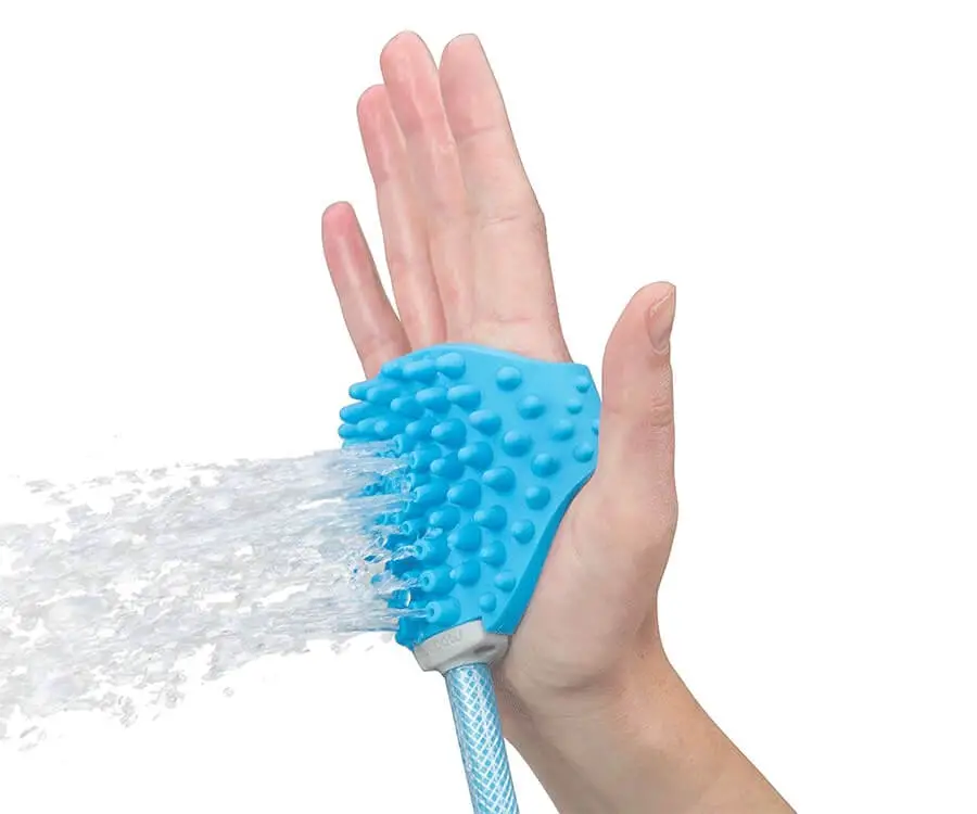 #4 unique & funny gifts for dog lovers: aquapaw dog bathing tool