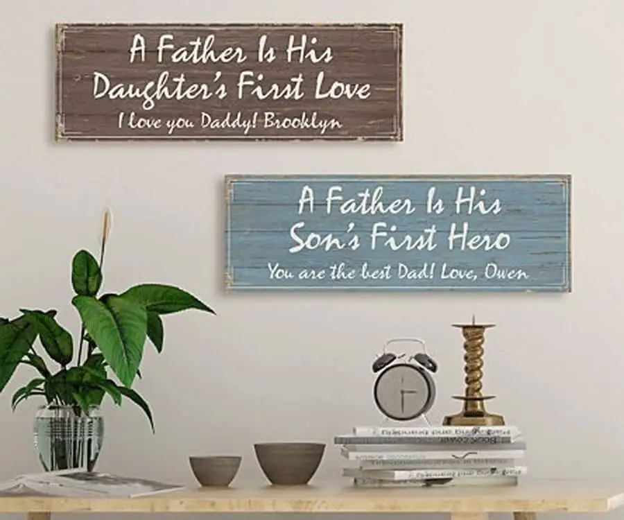 A Father Is His Daughters First Love Canvas