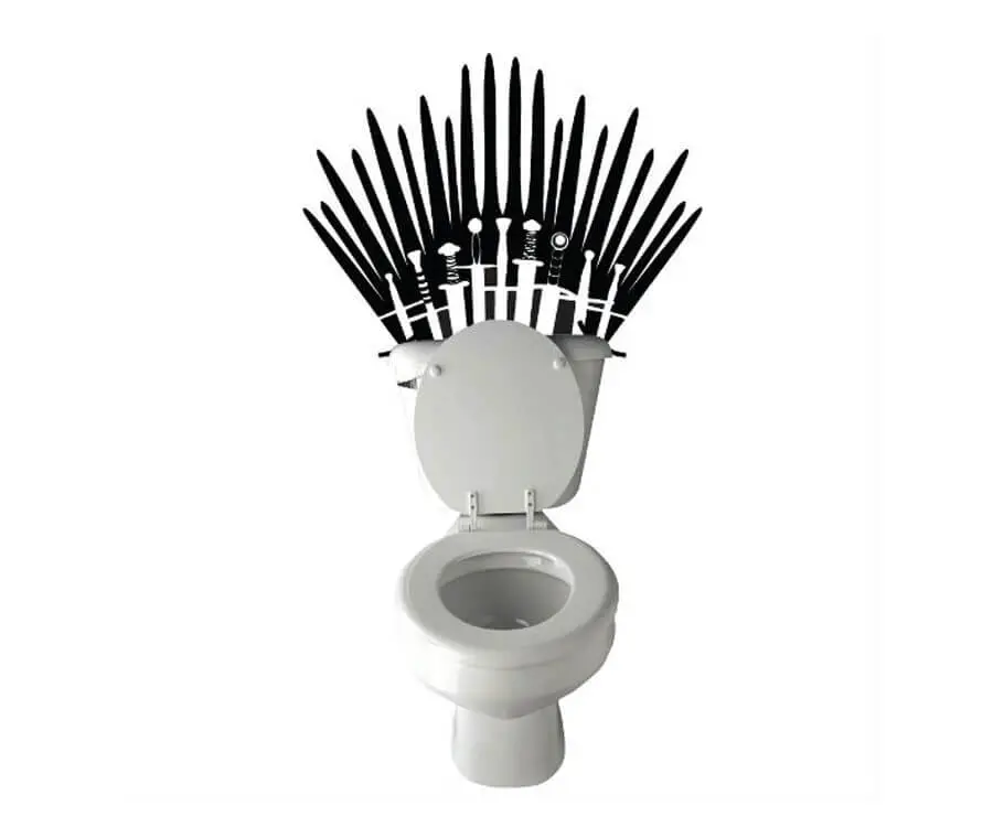 Iron Throne Toilet Decal