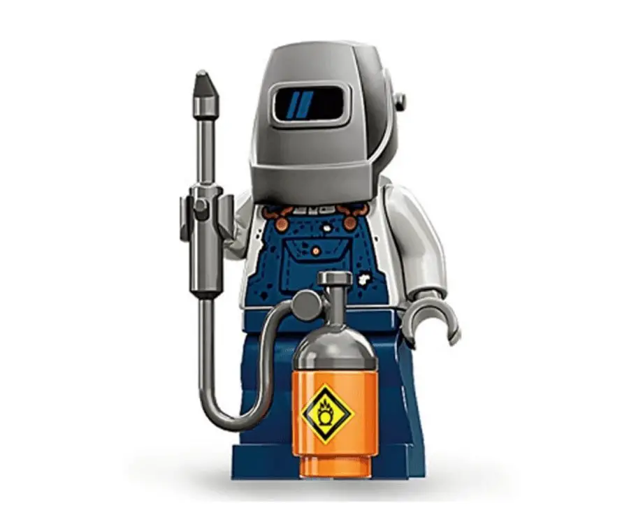 #21 gifts for welders: LEGO Welder Mini Figure