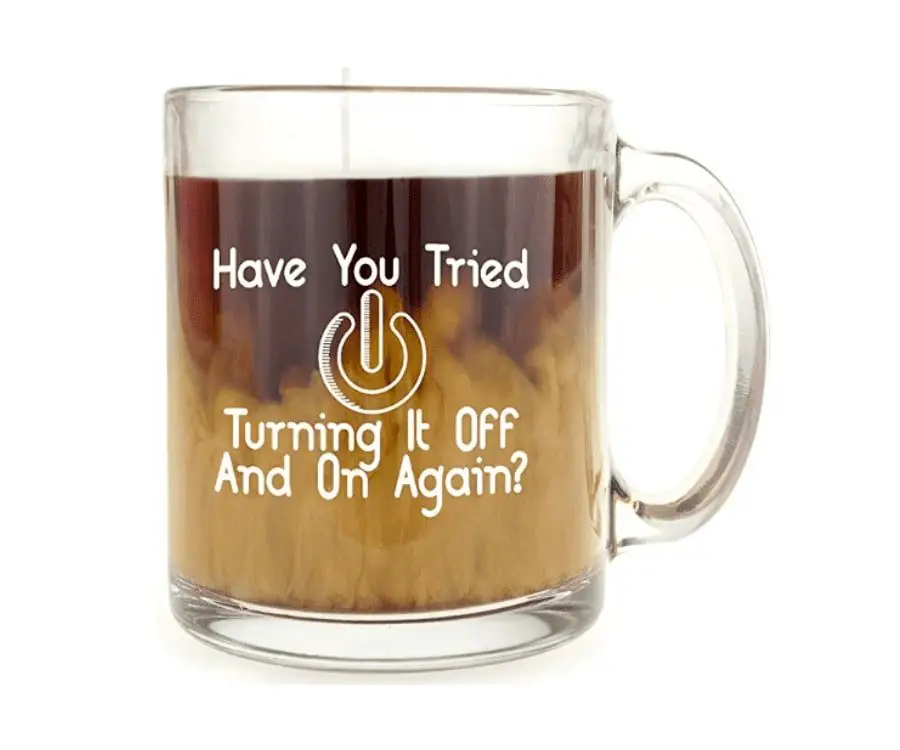 #24 gifts for programmers and coders: Funny Off/On Mug