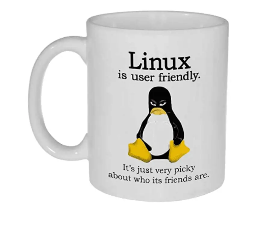 #28 gifts for programmers and coders: Grumpy Linux Mug