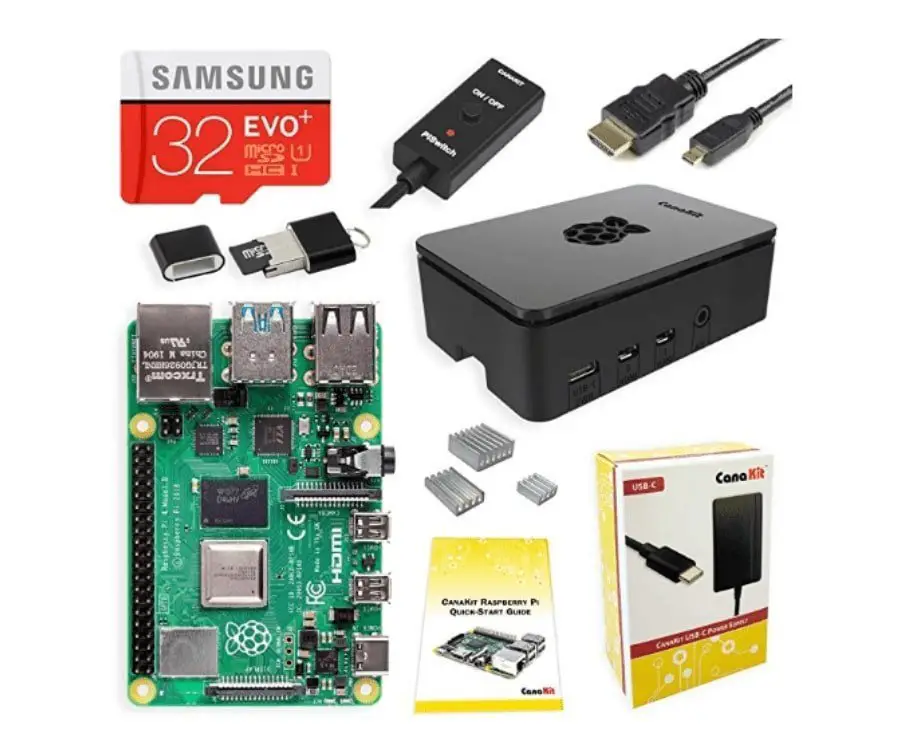 #1 gifts for programmers and coders: Raspberry Pi 4 4GB Starter Kit