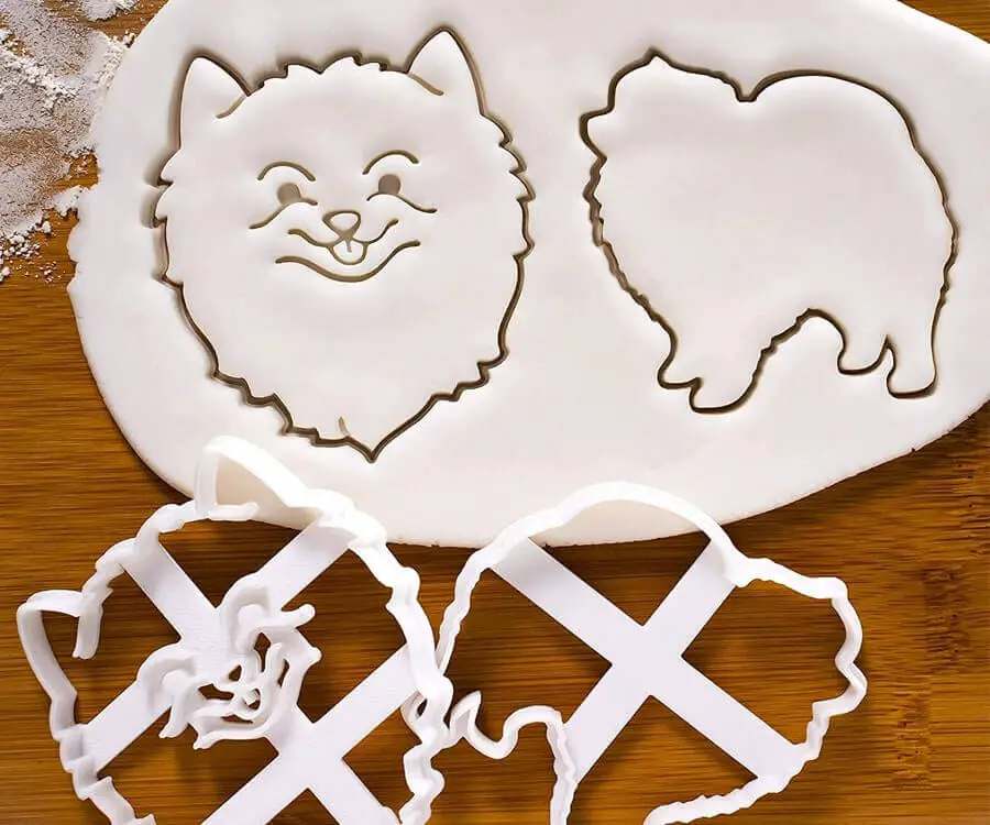 Pomeranian Cookie Cutters Unsmushed