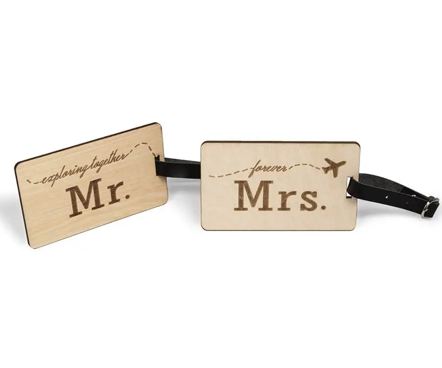 Wooden Luggage Tags Unsmushed