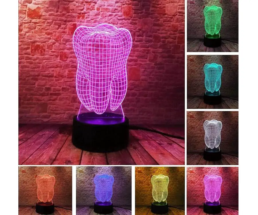 3D Tooth Lamp