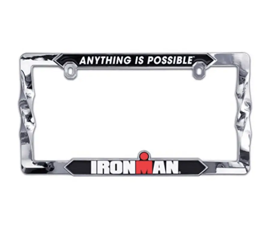 #7 best gifts for triathletes: Ironman License Plate Frame