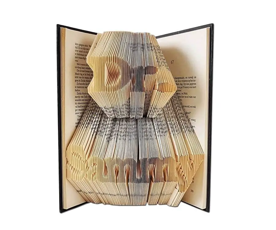 Personalized Folded Book Art