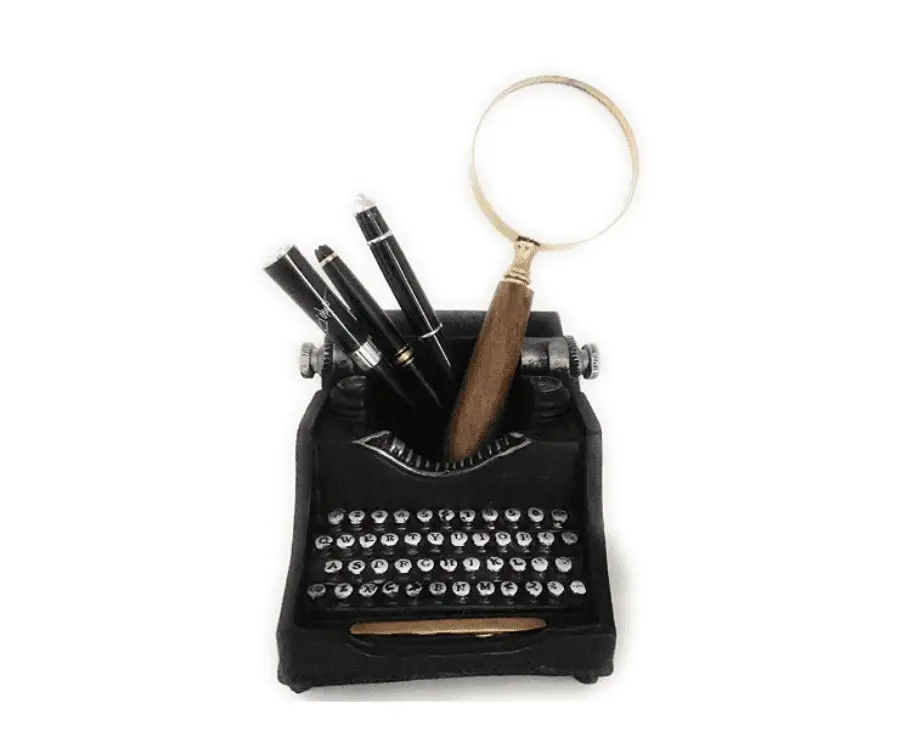 Vintage Typewriter Pencil Holder