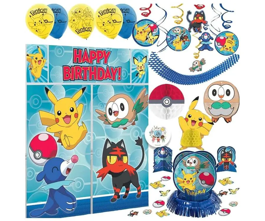 Deluxe Pokemon Party Decorations Unsmushed