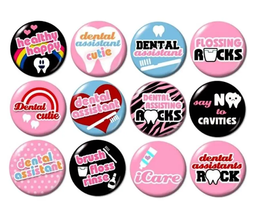 Dental Button Pins