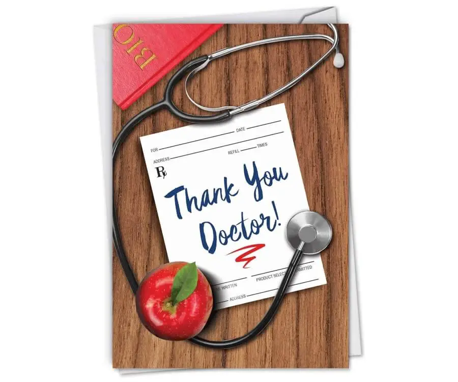 #1 best gifts for doctors: thank you card