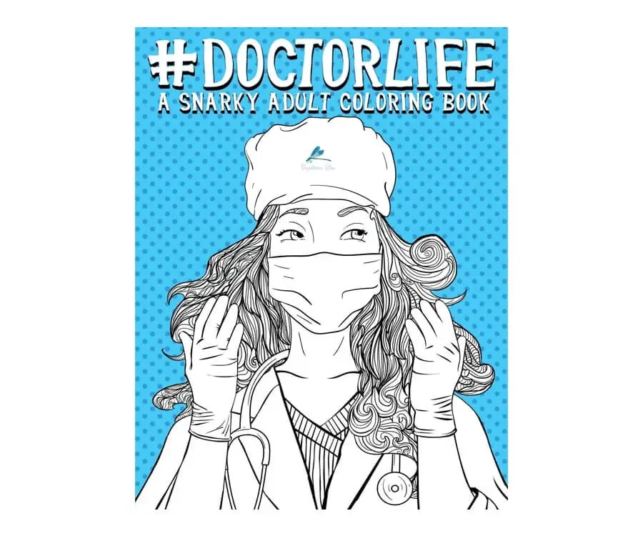 #22 funny doctor gifts: adult coloring book
