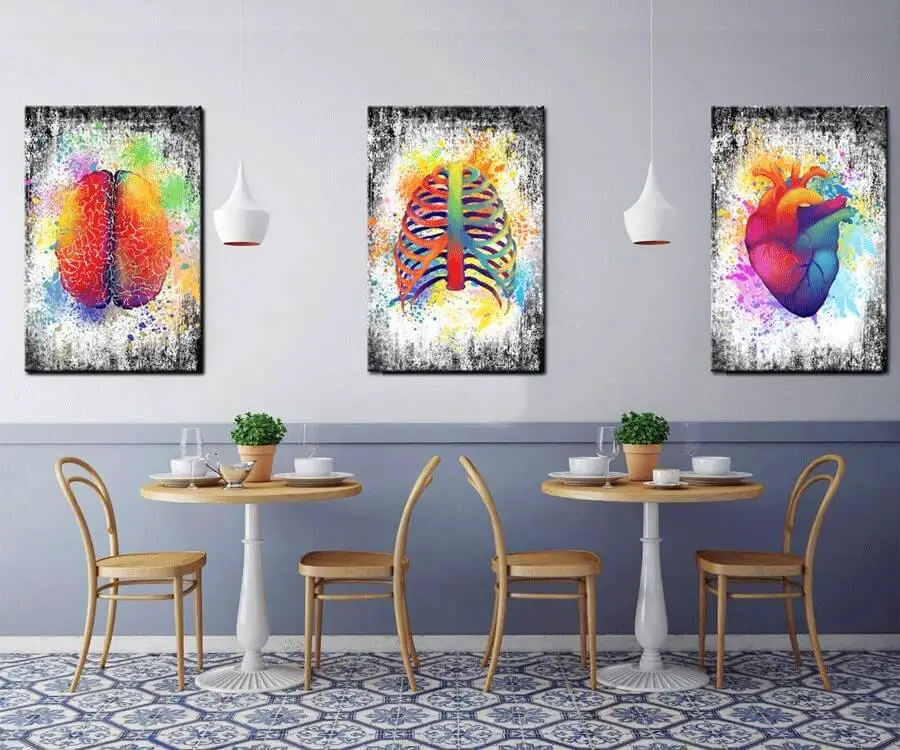 #9 best gifts for doctors: medical art canvas set