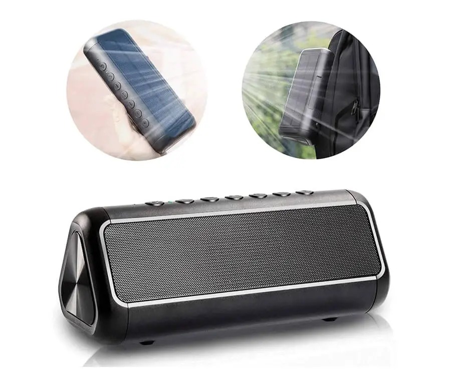 Solar Powered Speaker Unsmushed
