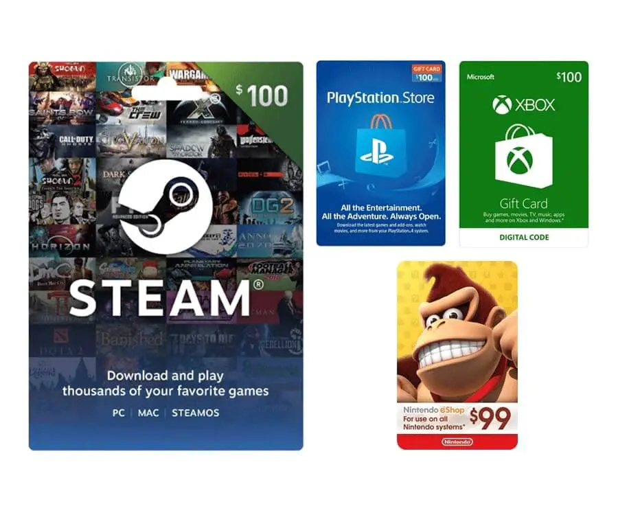 Video Game Gift Cards Unsmushed