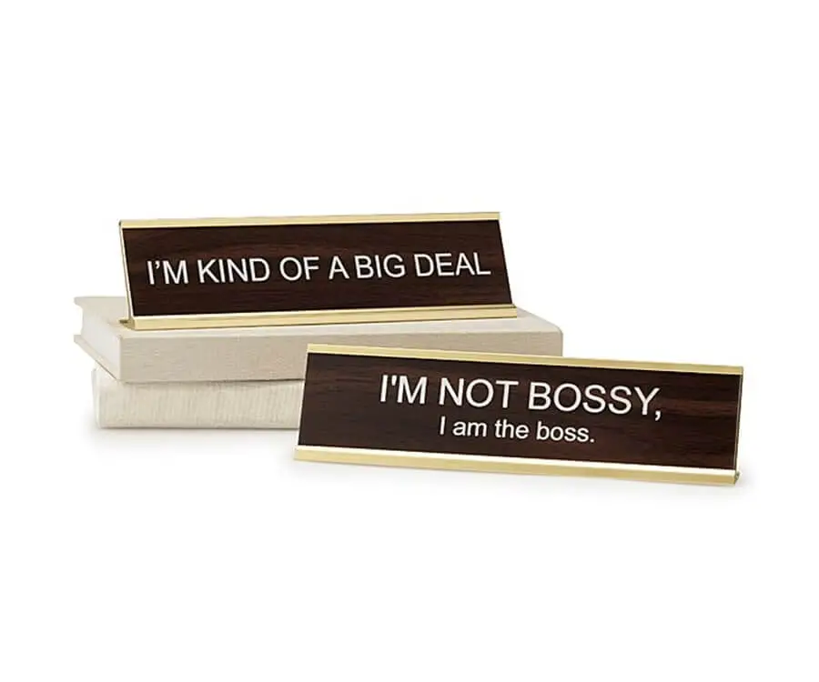 Big Personality Desk Sign