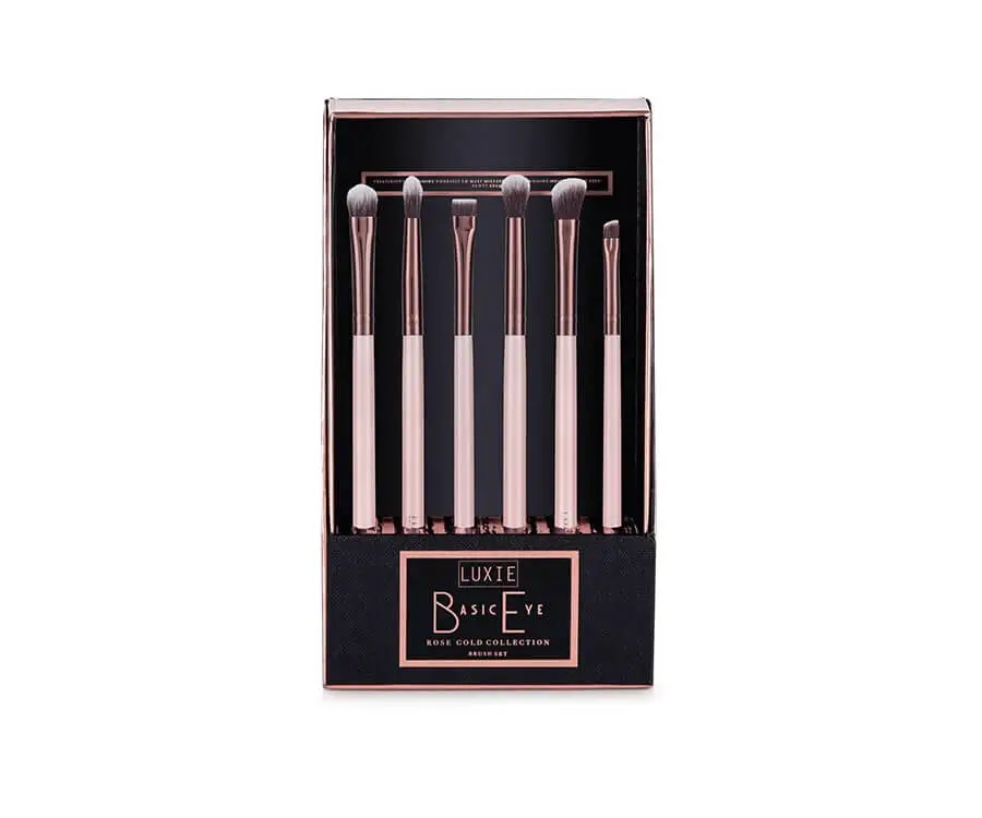 #3 beauty & makeup gift sets for her: Luxie Rose Gold Eye Brush set