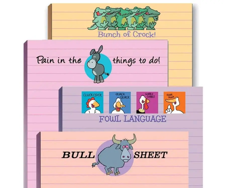 Funny Notepad Set Unsmushed