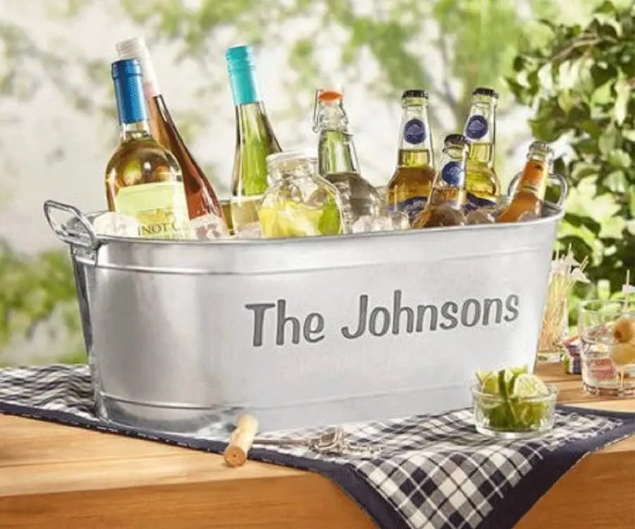 Personalized Beverage Tub Unsmushed