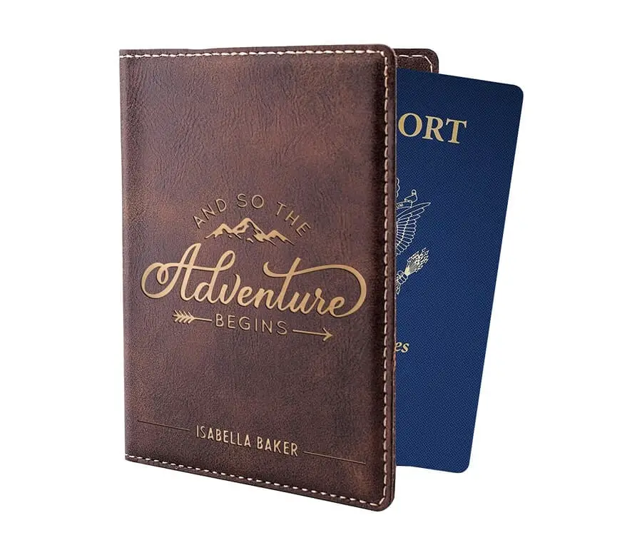 Personalized Passport Cover Unsmushed