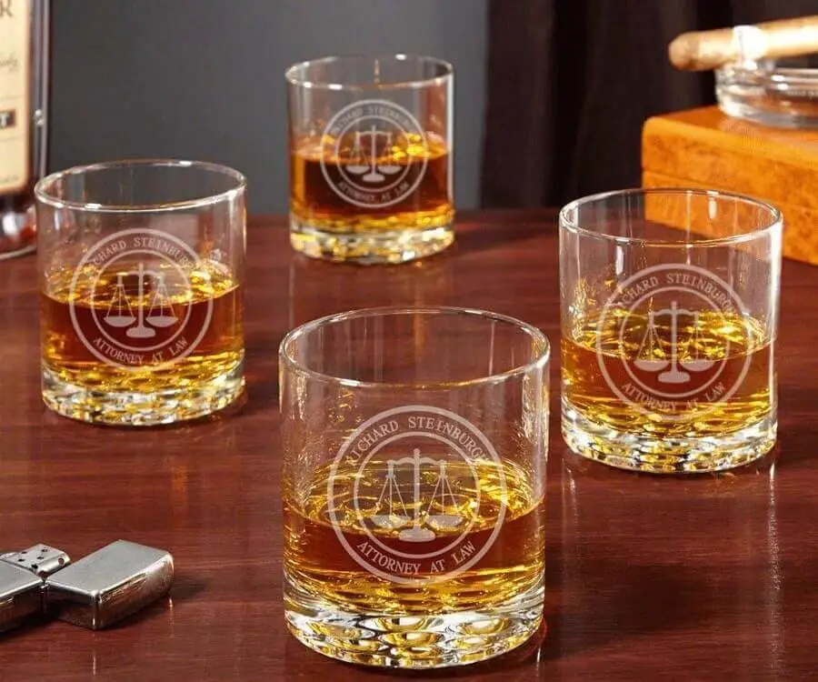 Personalized Scales Of Justice Glasses