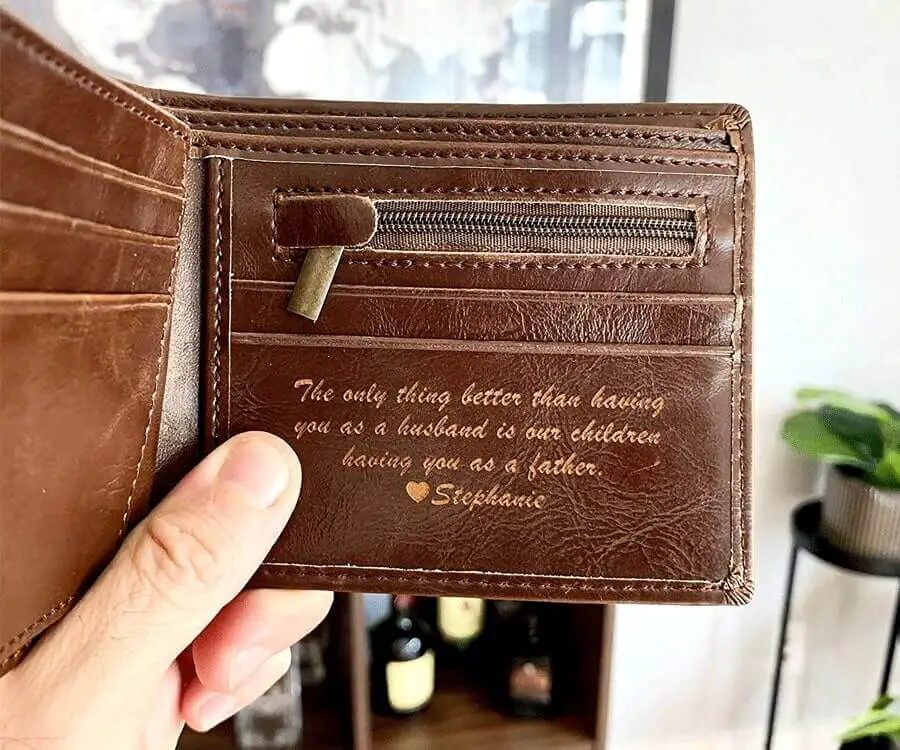 Personalized Wallet For Him Unsmushed