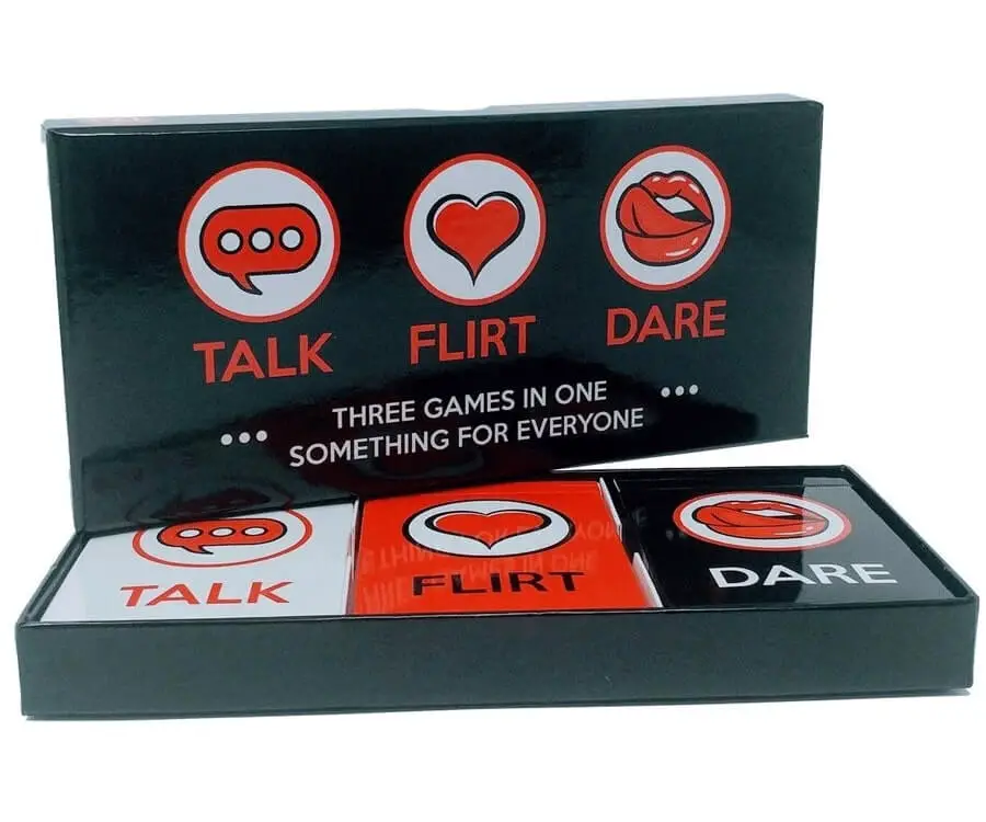 #35 best valentines day gifts for her: talk flirt dare game