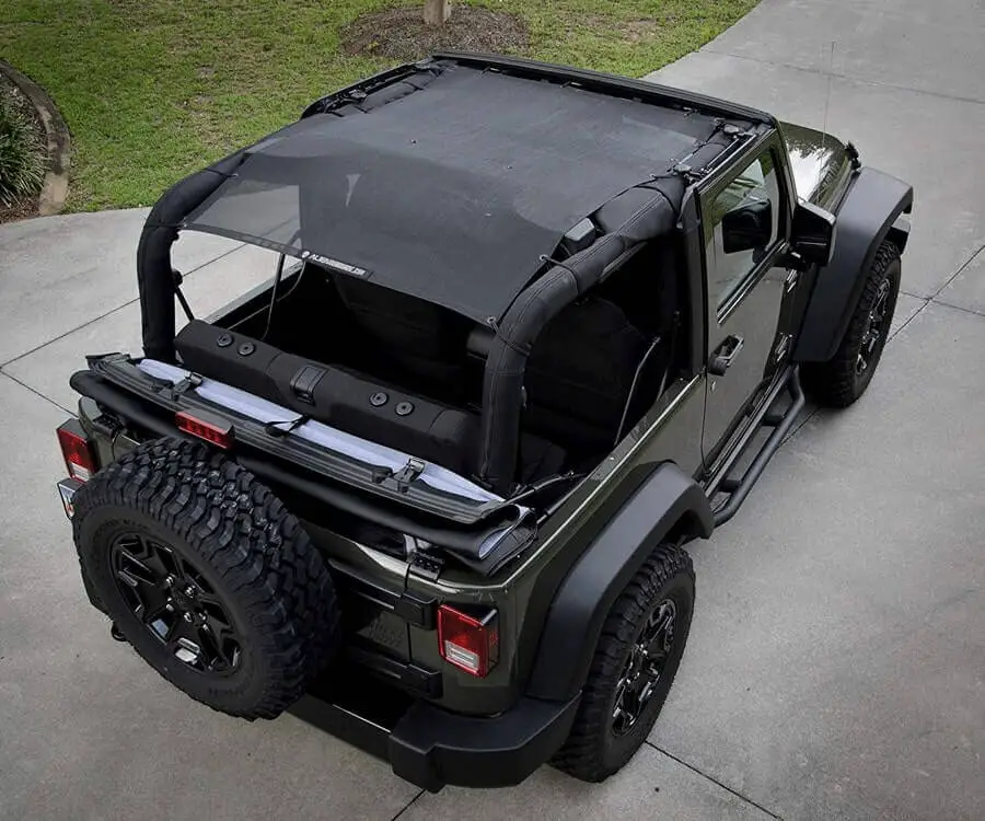#28 best gifts for Jeep lovers: mesh shade cover