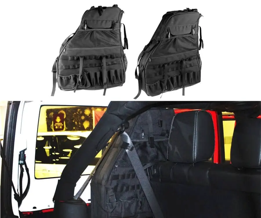 #29 best gifts for Jeep lovers: wrangler side storage bag