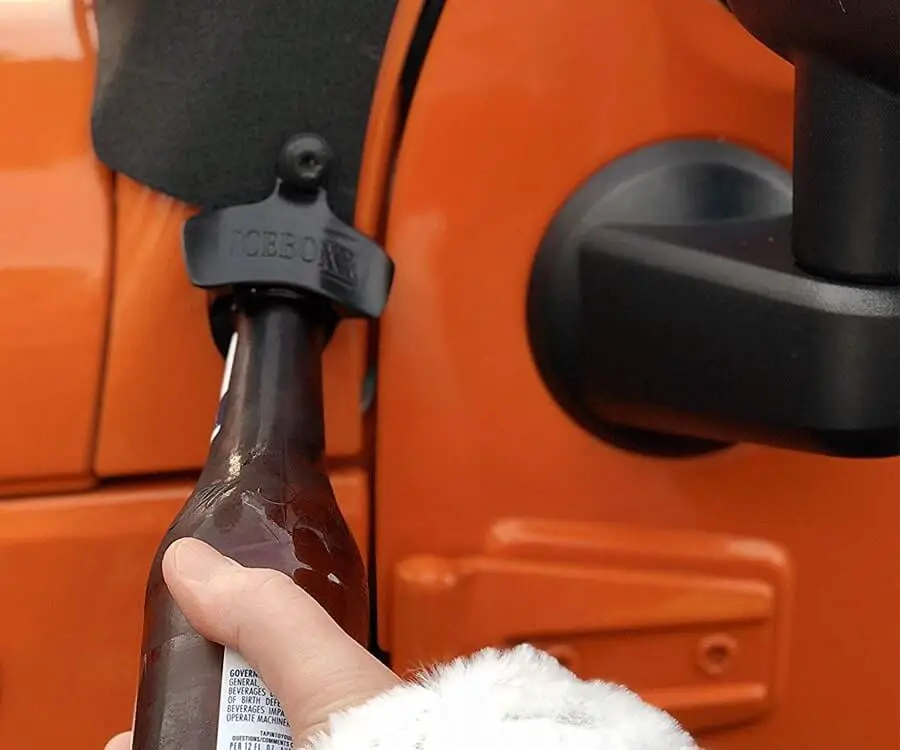 #3 best gifts for Jeep lovers: mounted bottle opener
