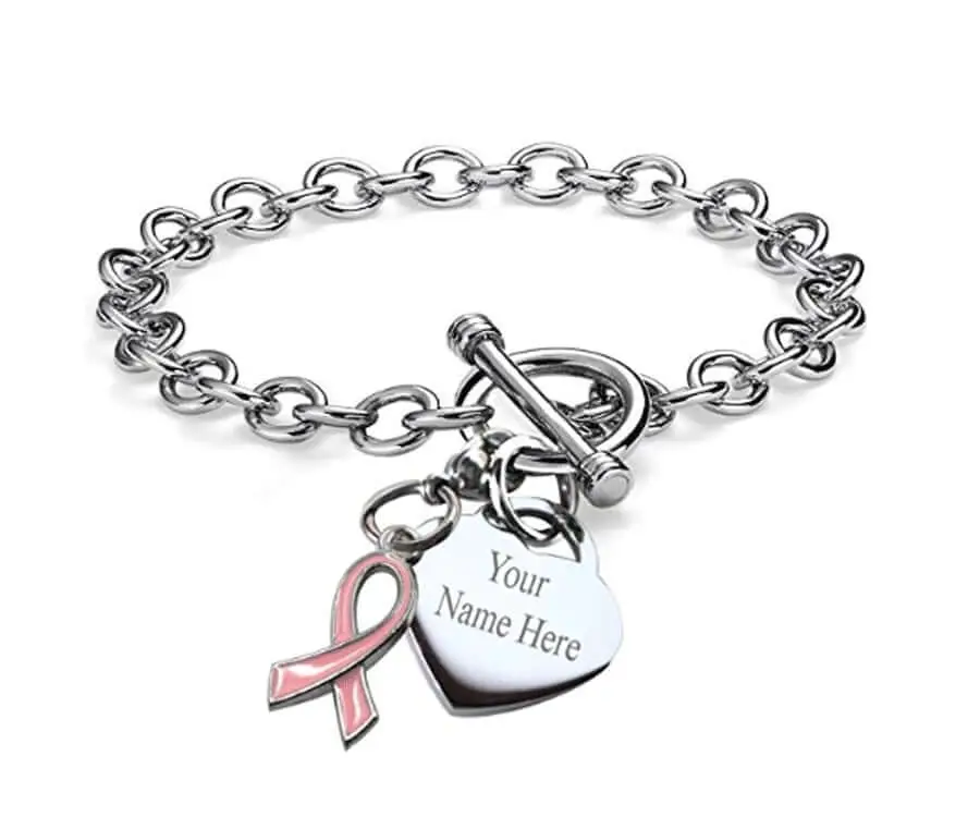 Personalized Cancer Awareness Bracelet