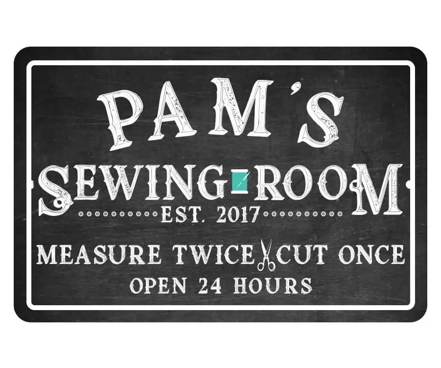 Personalized Sewing Room Sign