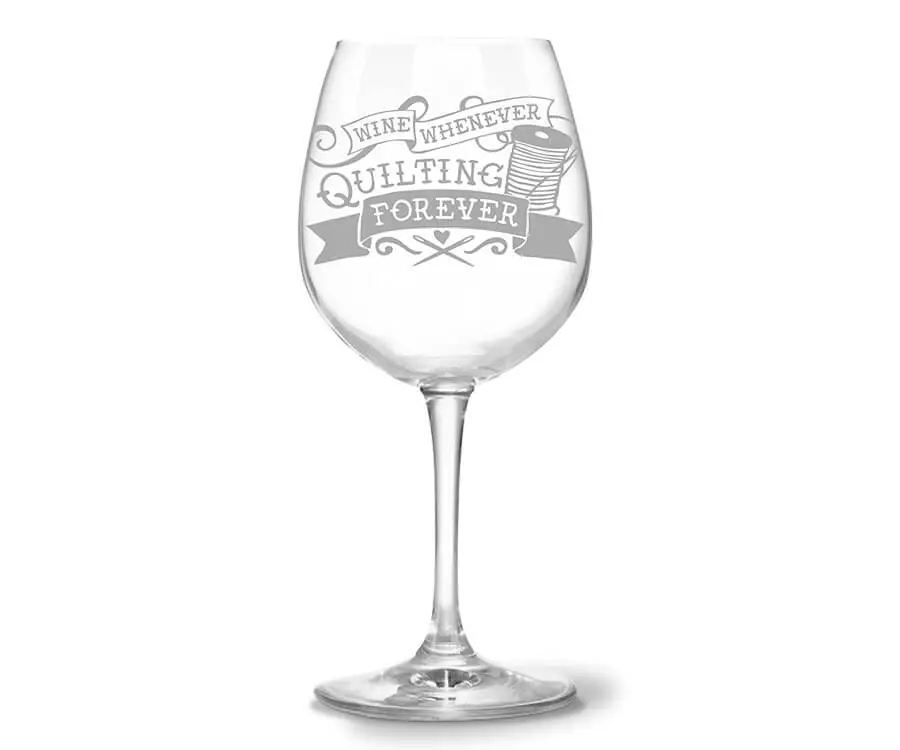 Quilting Wine Glass