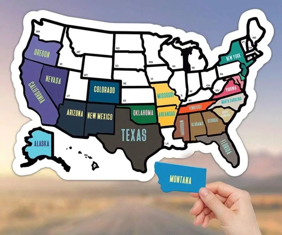 States Visited Rv Decal