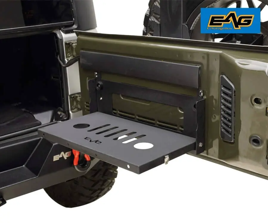 #14 best gifts for Jeep lovers: tailgate storage shelf