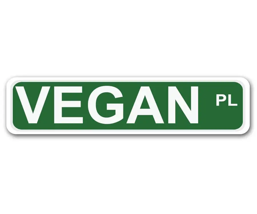 Vegan Place Street Sign