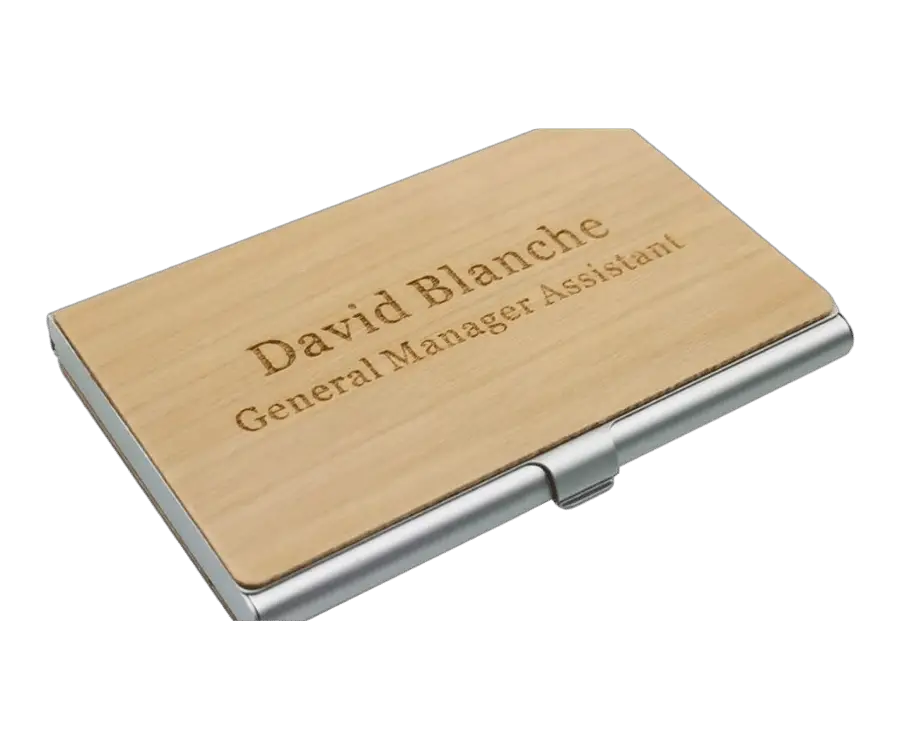 Engraved Business Card Holder