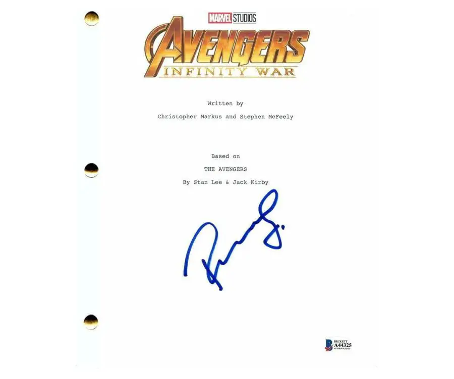 Robert Downey Jr Signed Autograph