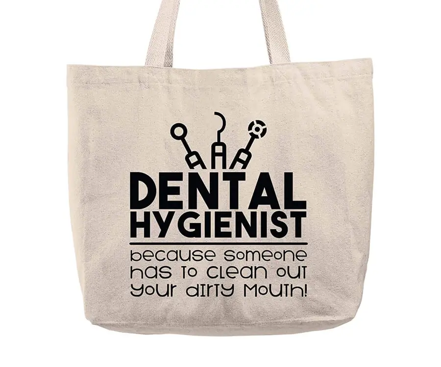 Funny Dental Hygienist Tote Bag